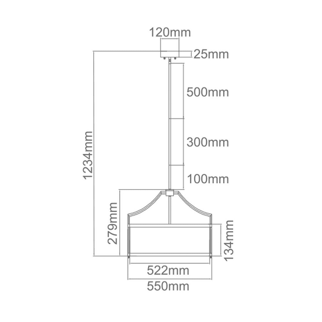 Hängeleuchte Clark Old Gold
