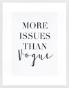 Wandbild More Issues than Vogue