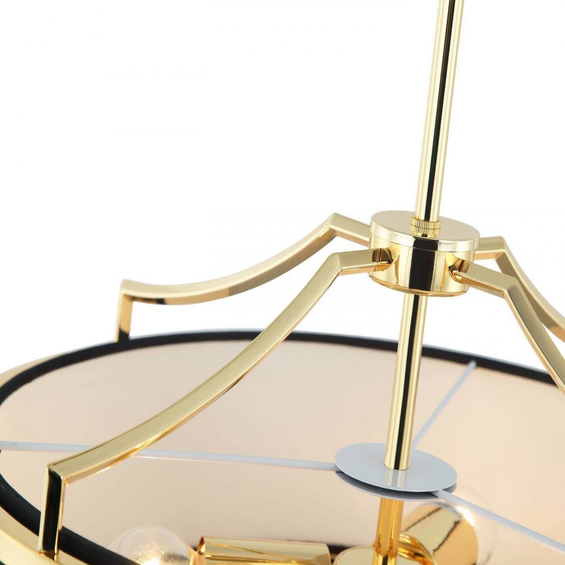 Hängeleuchte Clark Gold Schwarz klein