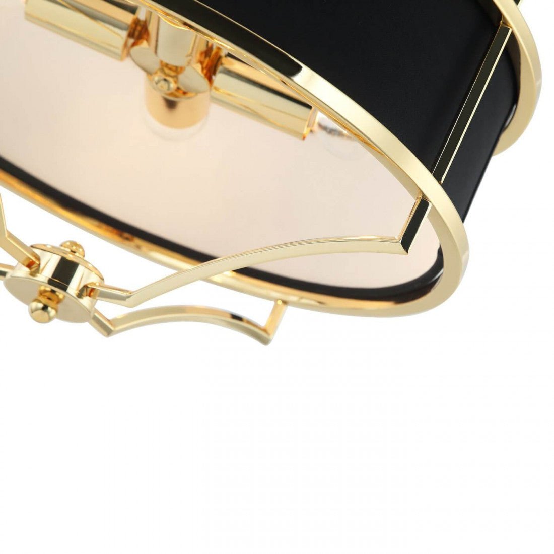 Hängeleuchte Manhattan Gold Schwarz klein