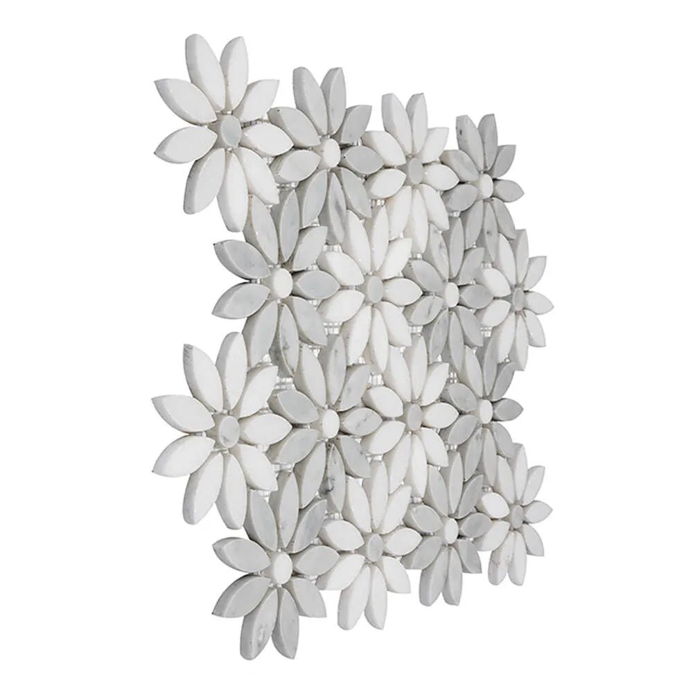 Mosaik Carrara White Bloom