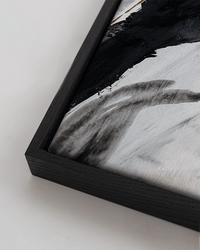 Wandbild Abstract Black and Gold I