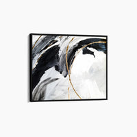 Wandbild Abstract Black and Gold I