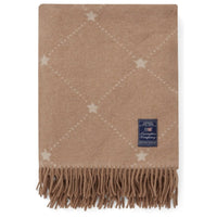 Lexington Signature Star Decke - beige/white
