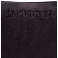 Lexington Patched Velvet Kissenhülle - dark gray/light beige