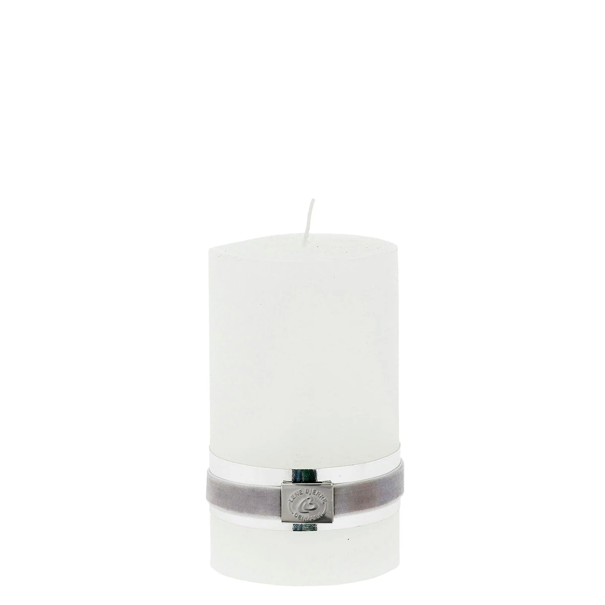Stumpenkerze Rustic Weiß H12,5 cm – Hamptons Home
