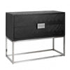 Richmond Kommode Blackbone silver 2-Schubladen