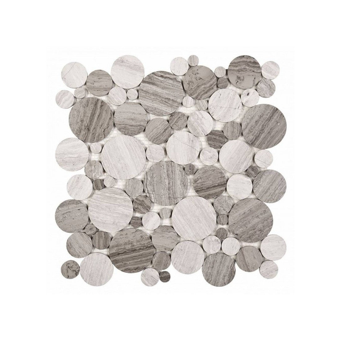 Mosaik Woodstone Grey Beige Dot