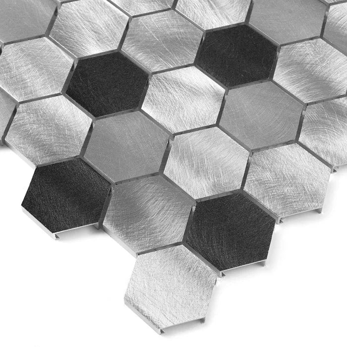 Mosaik Allumi Grey Hexagon mix