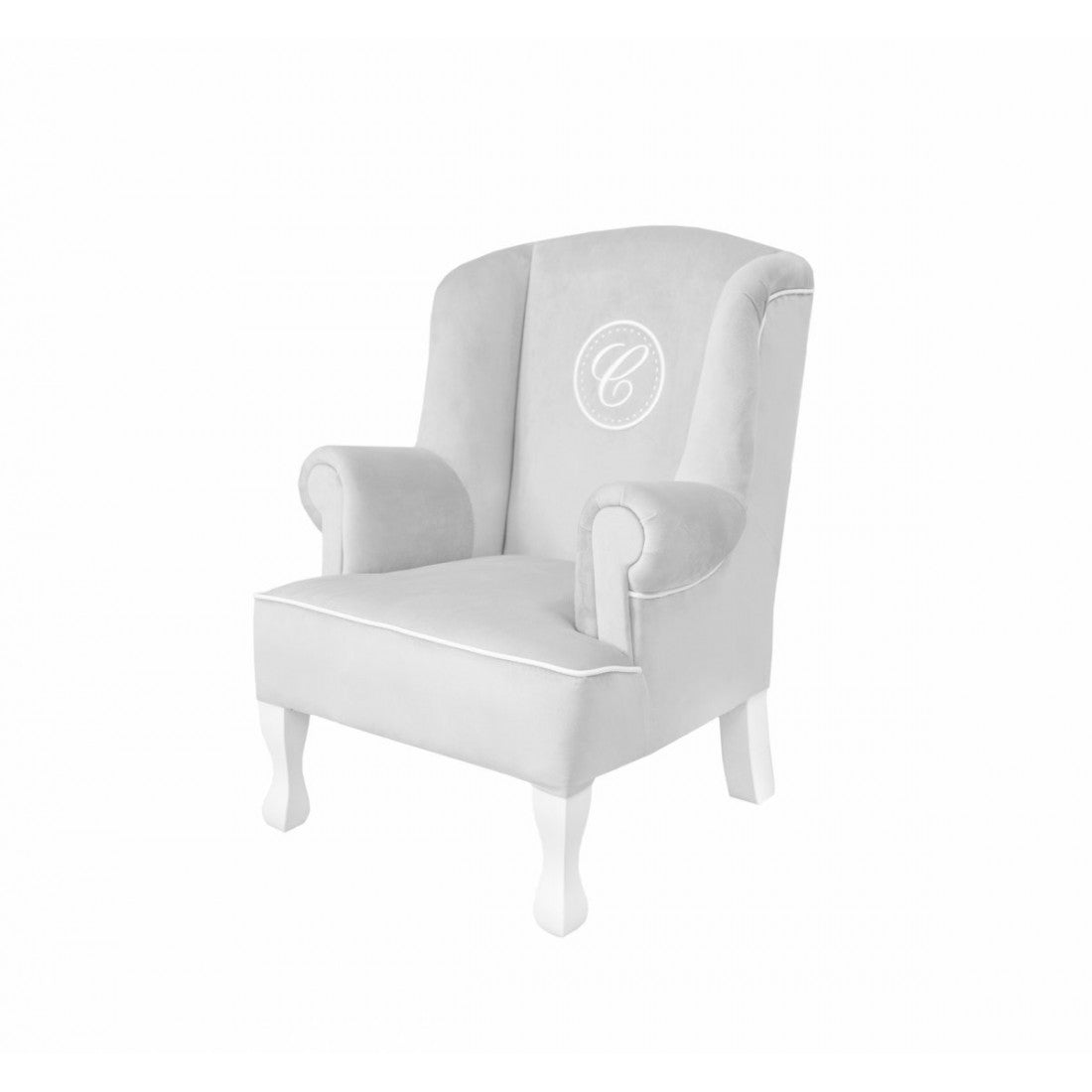 Caramella Mini Ohrensessel Hellgrau
