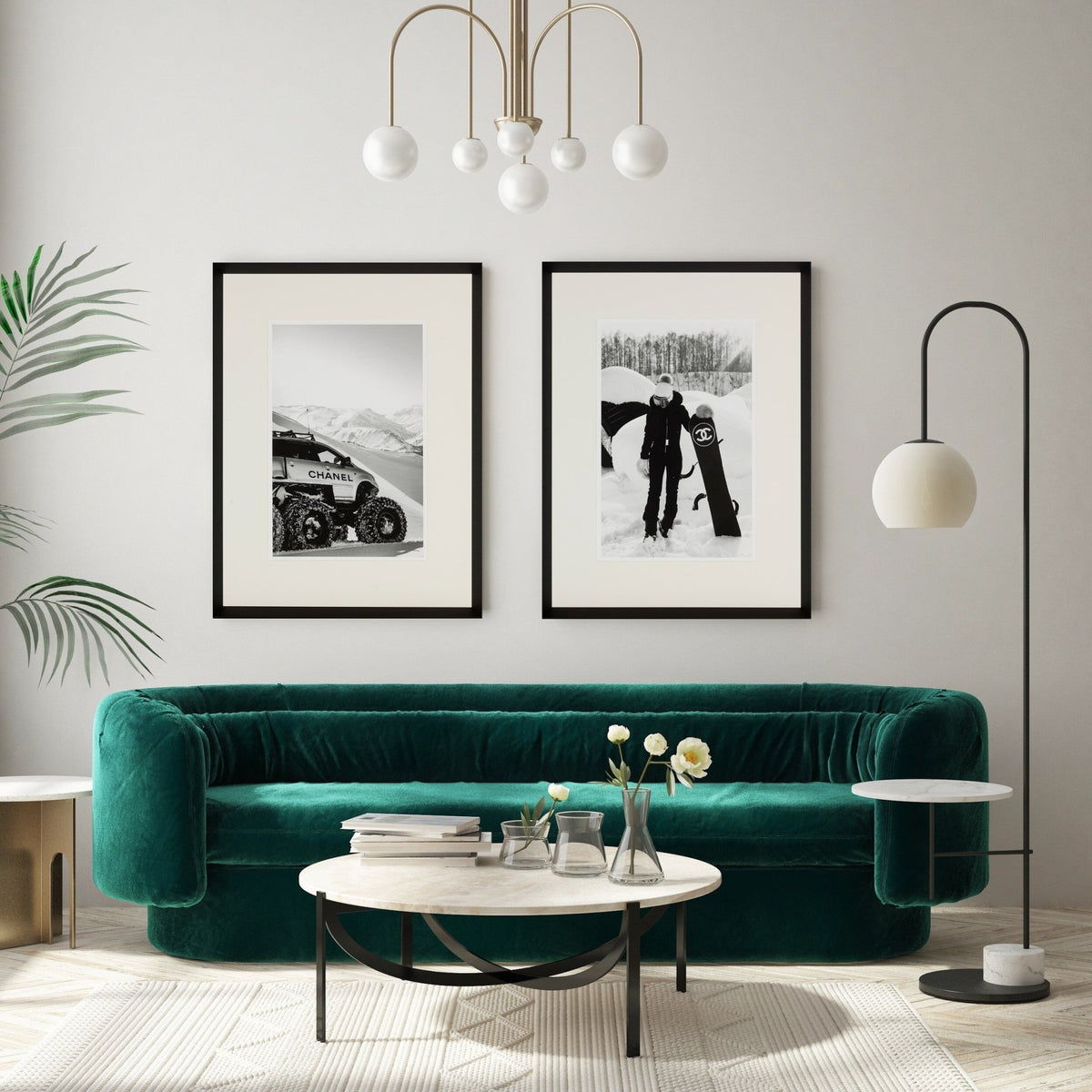 Wandbild Snowboard