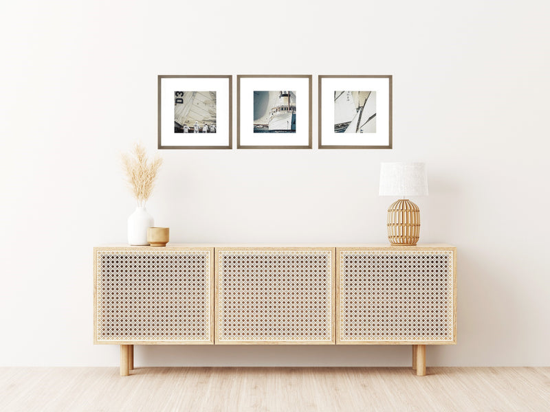 Wandbild Trio Gréements - Set of 3