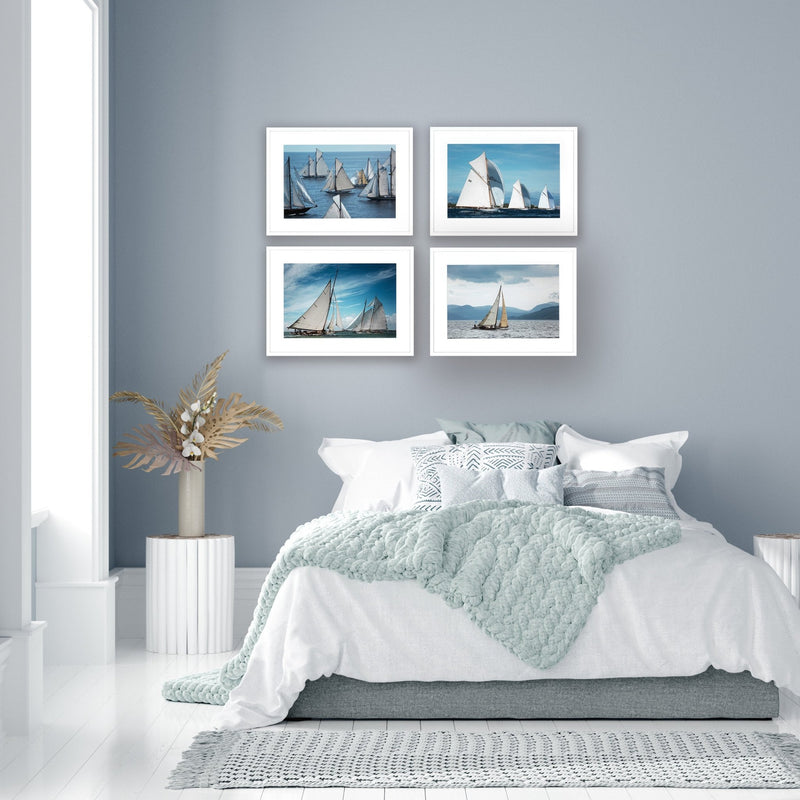 Wandbild Sailing from Ben Wood - Set of 4