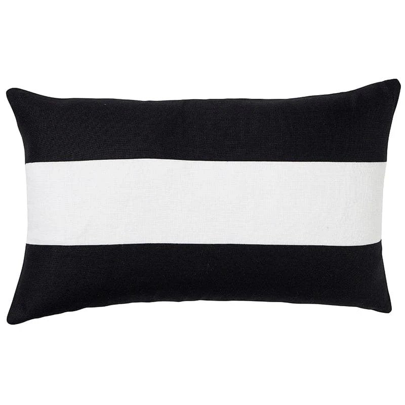 Paloma Living Dekokissen Linen Stripe Black 30x50 cm