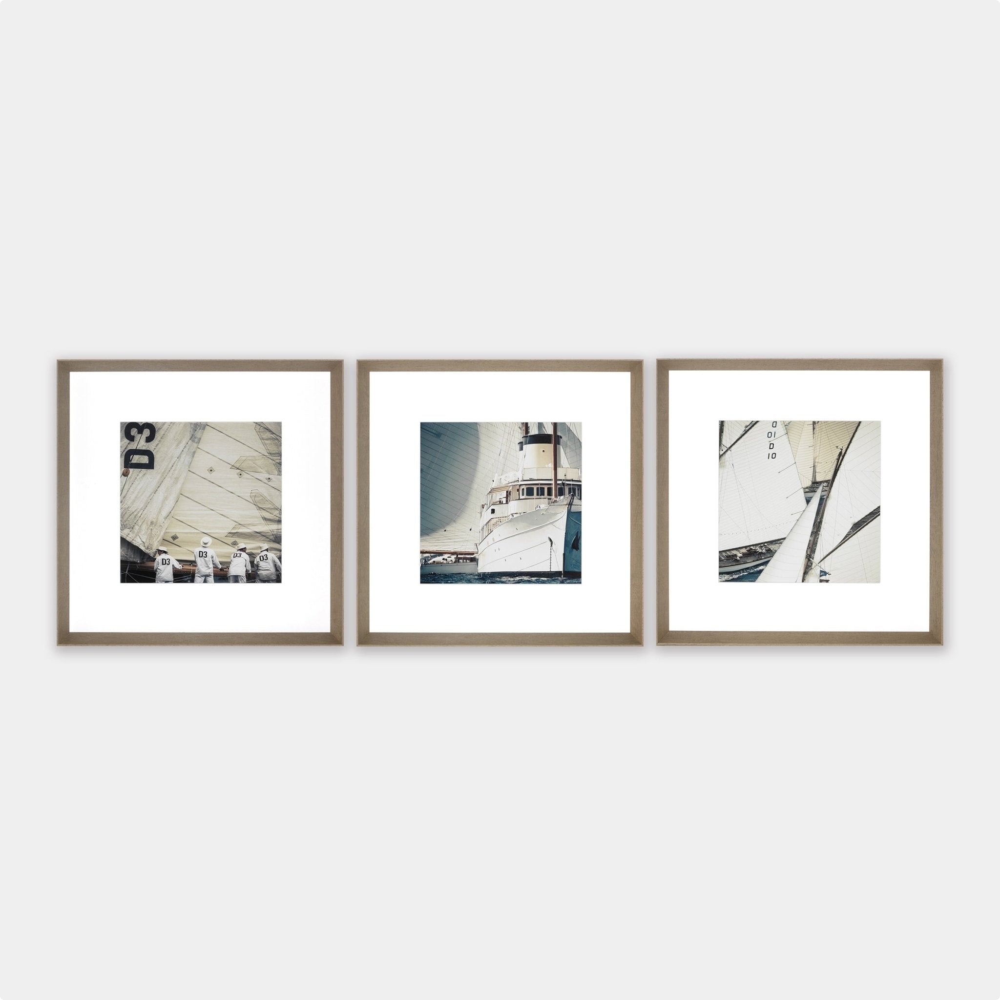 Wandbild Trio Gréements - Set of 3