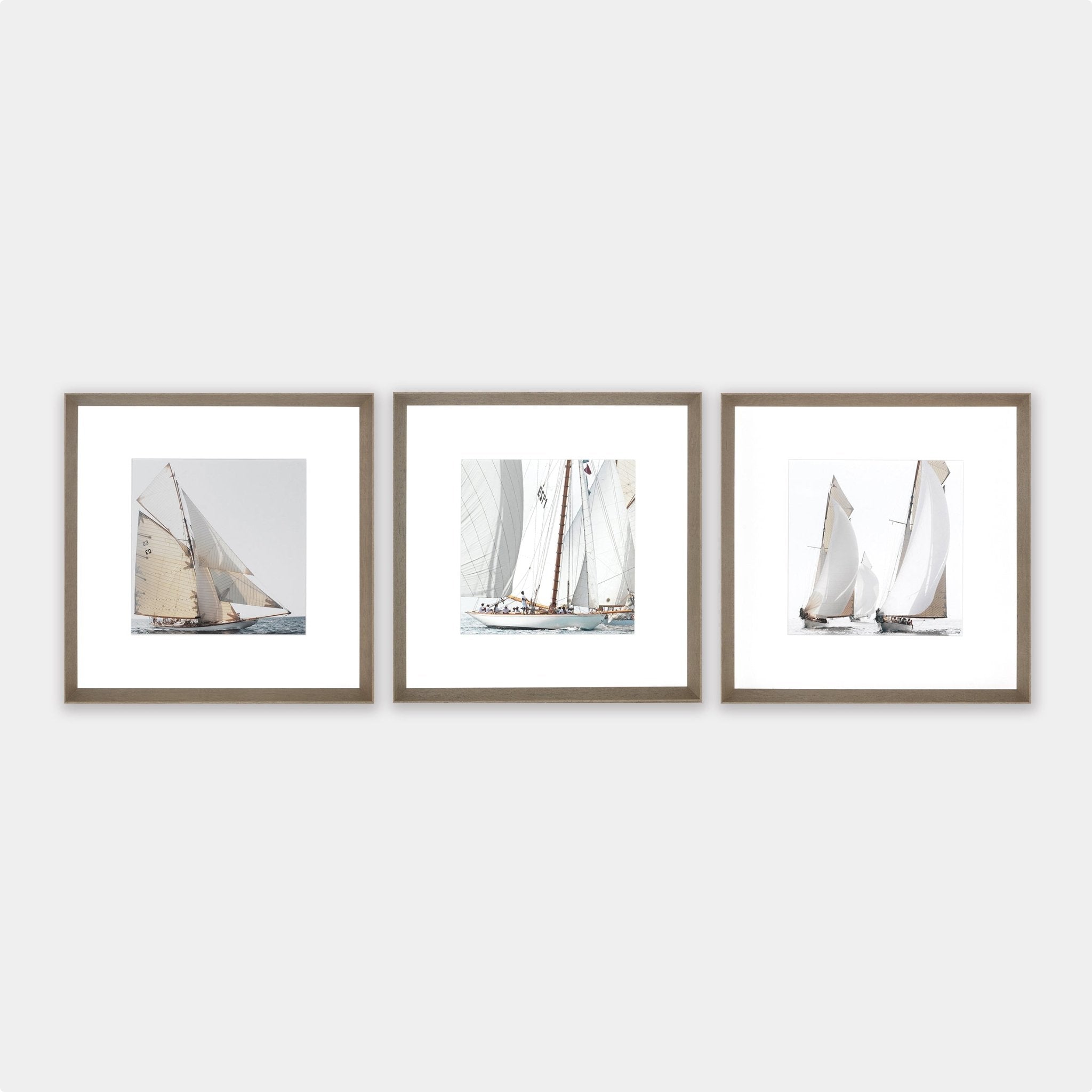 Wandbild Trio Classic Yacht - Set of 3