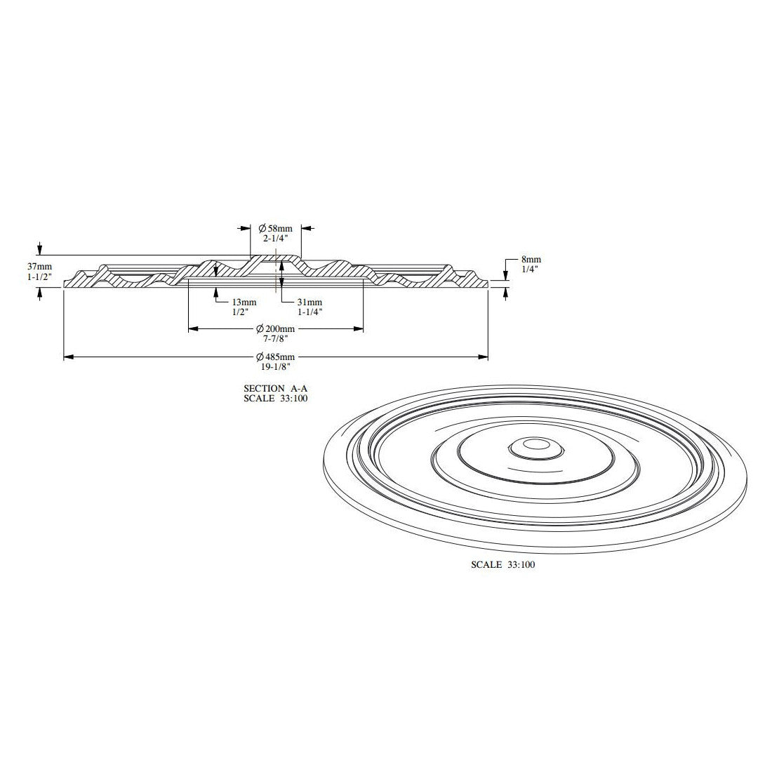 3D Wandgestaltung Zierelement R09