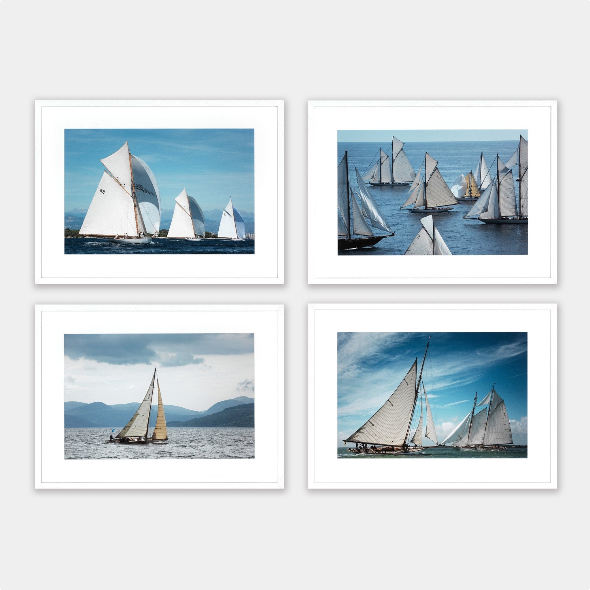 Wandbild Sailing from Ben Wood - Set of 4