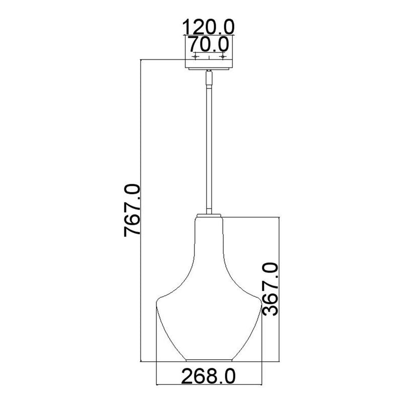 Kichler Pendelleuchte Everly No1 Chrome