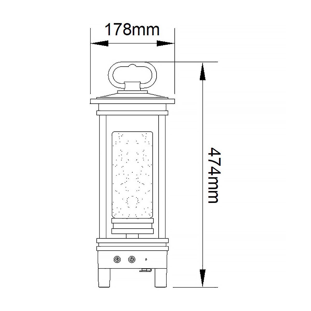 Kichler Laterne South Hope LED mit Bluetooth Lautsprecher