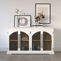Sideboard Avola Art-Deco used white
