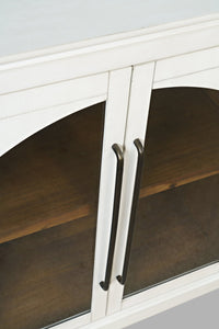 Sideboard Avola Art-Deco used white No3