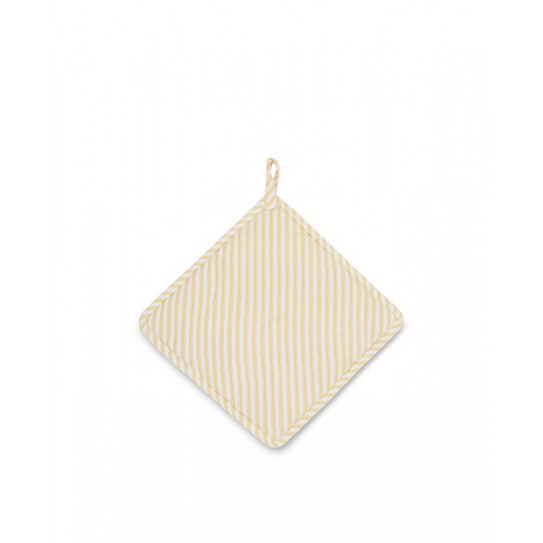 Lexington Icons Cotton Herringbone Striped Topflappen - Yellow white