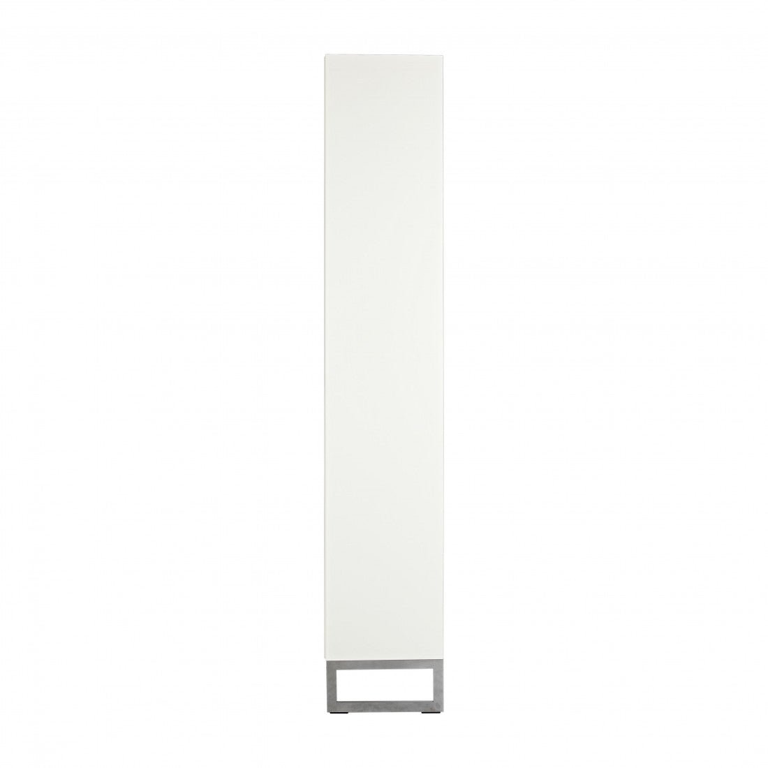 Vitrine Line 2 Türen 2 Glastüren Metallfüße weiß
