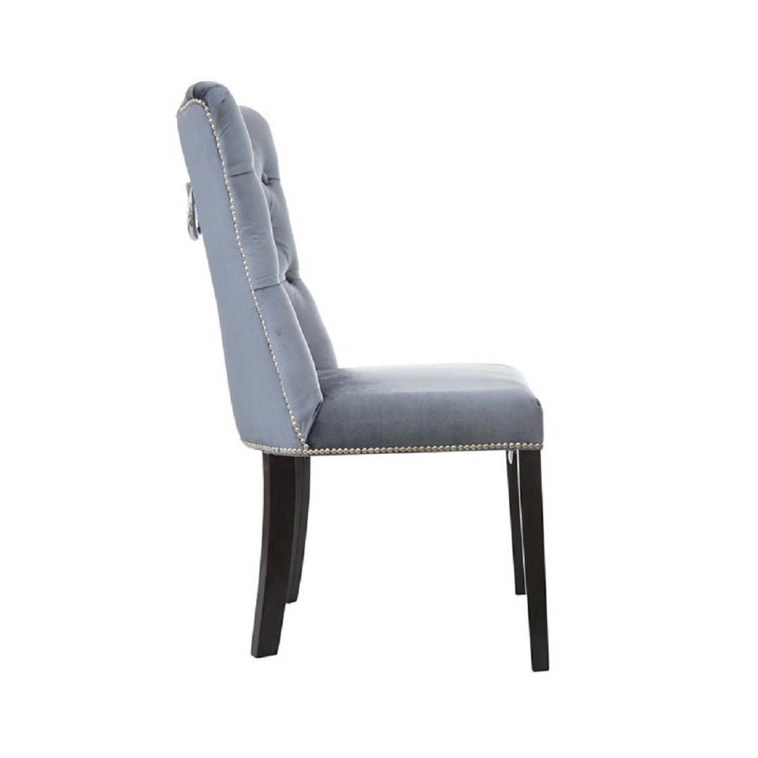 Stuhl Albany Velvet Silver Stone