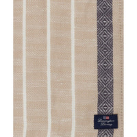 Lexington Serviette Linen Jacquard Beige/Dark Gray 50x50cm