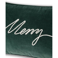 Kissenhülle Merry Cotton Velvet Pillow Green 30X50cm
