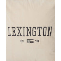 Lexington Logo Message Velvet Kissenhülle - light beige