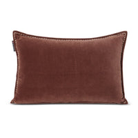 Lexington Logo Message Velvet Kissen mit Füllung - Brown