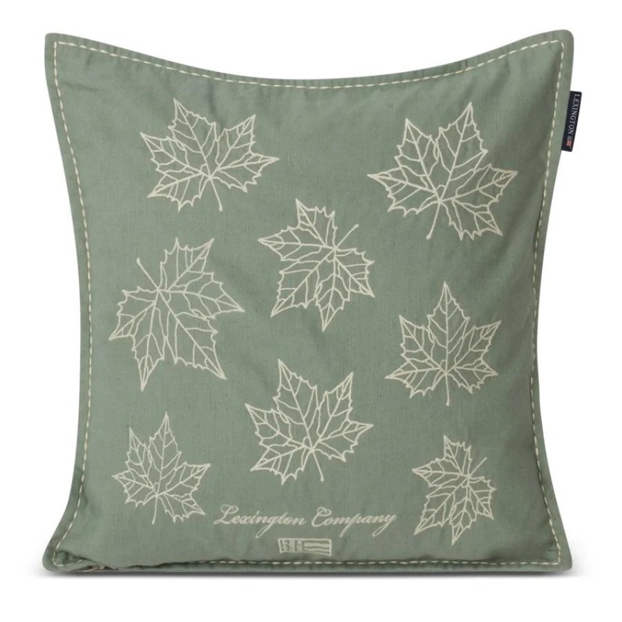 Leaves Kissenhülle  green/light beige