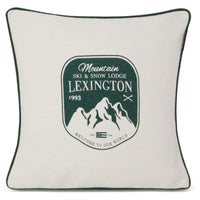 Lexington Mountain Logo Kissenhülle - White/Green