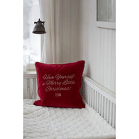 Lexington Merry Little Velvet Kissenhülle - Red/Beige