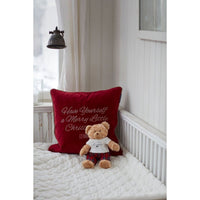 Lexington Merry Little Velvet Kissenhülle - Red/Beige