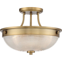 Quoizel Deckenleuchte Mantle 2 Light Semi-Flush Brass