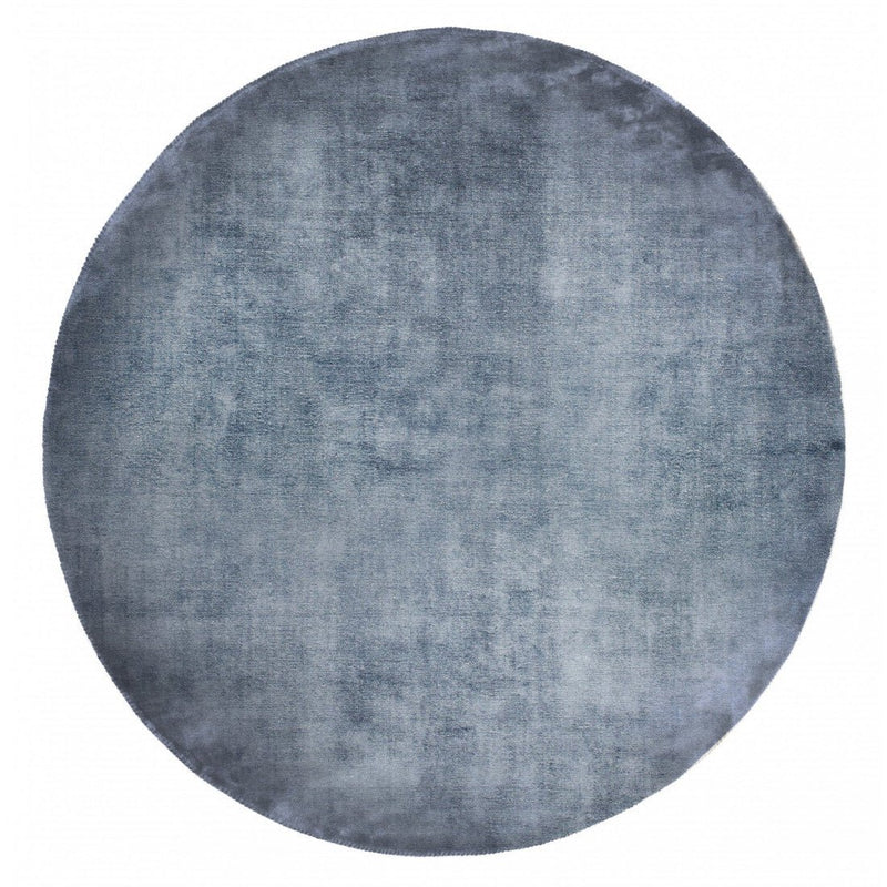 Teppich Linen Dark Blue Rund 200 cm