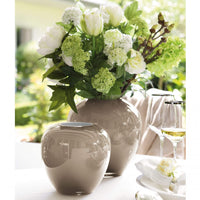 Vase Losone H20 cm beige opal