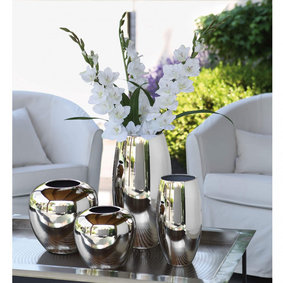 Vase Africa H40 cm glatt