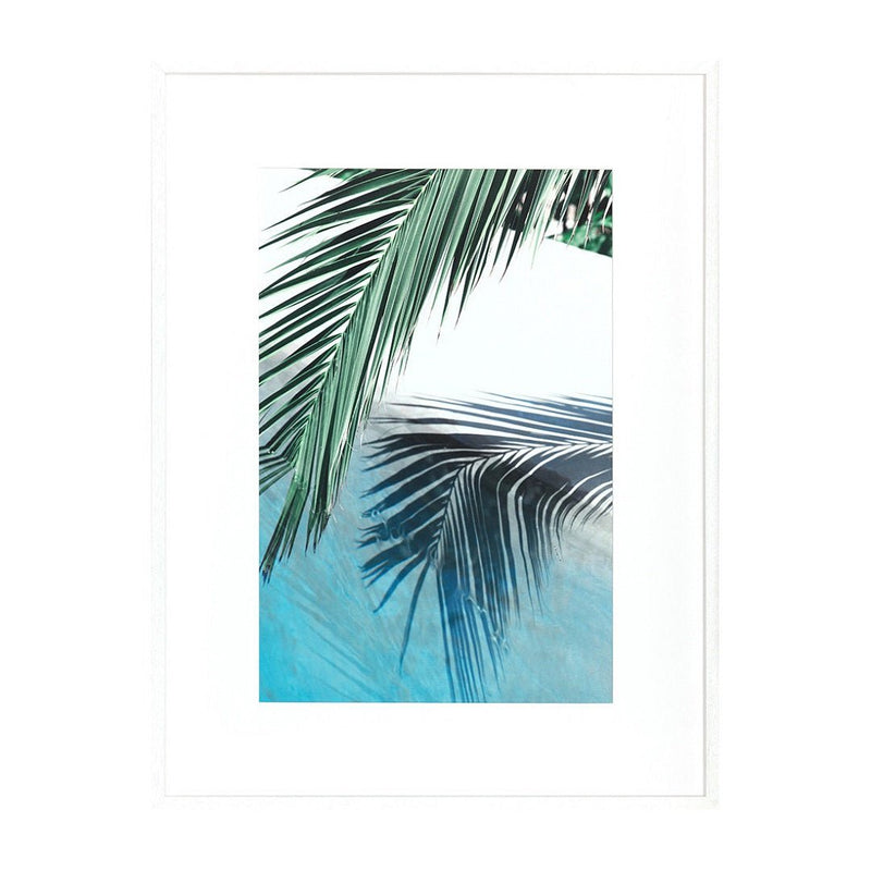Wandbild Poolside Palm Reflection