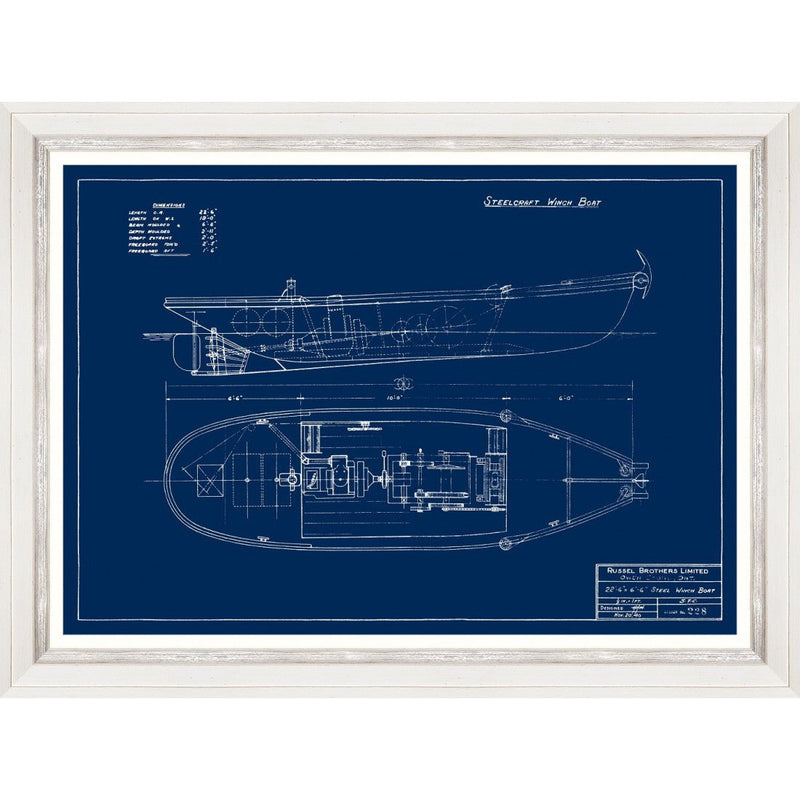 Wandbild Thugboats Blueprints IV