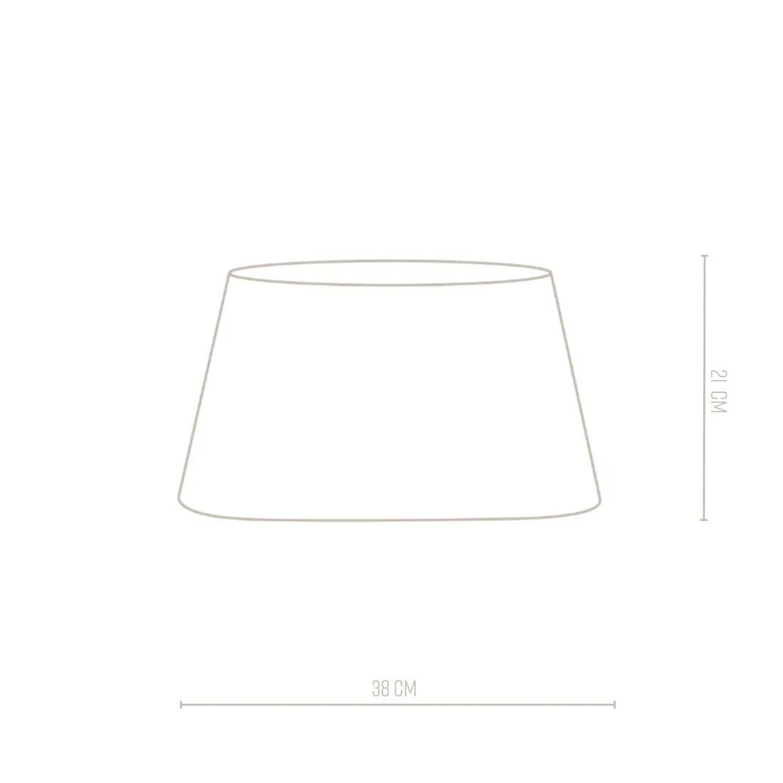 Lampenschirm RM Oval Weiß, 21x38 cm
