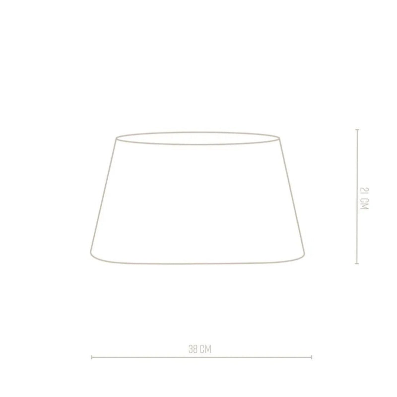 Lampenschirm RM Oval Weiß, 21x38 cm