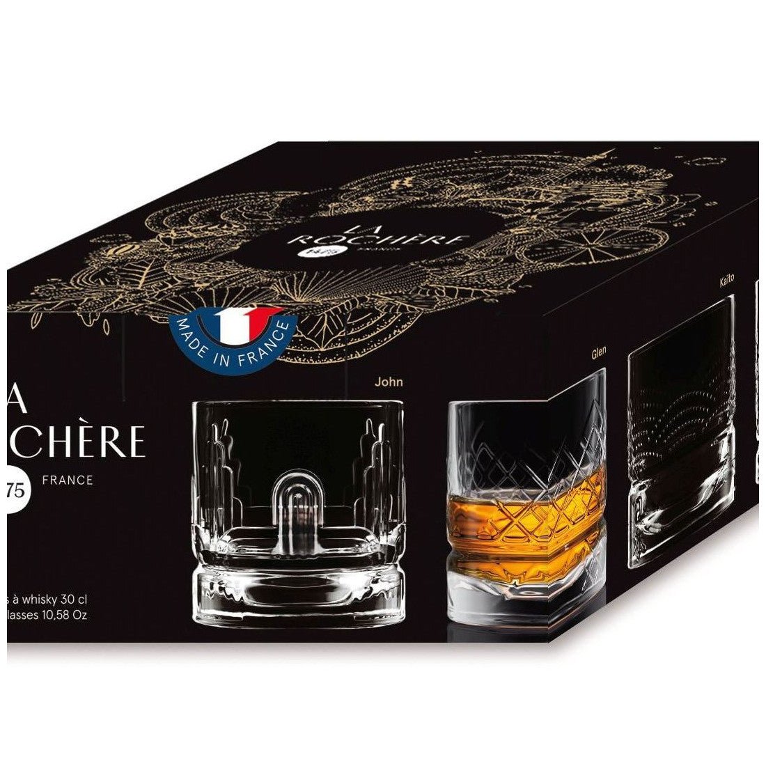Set/4 La Rochere Whisky Gläser Dandy