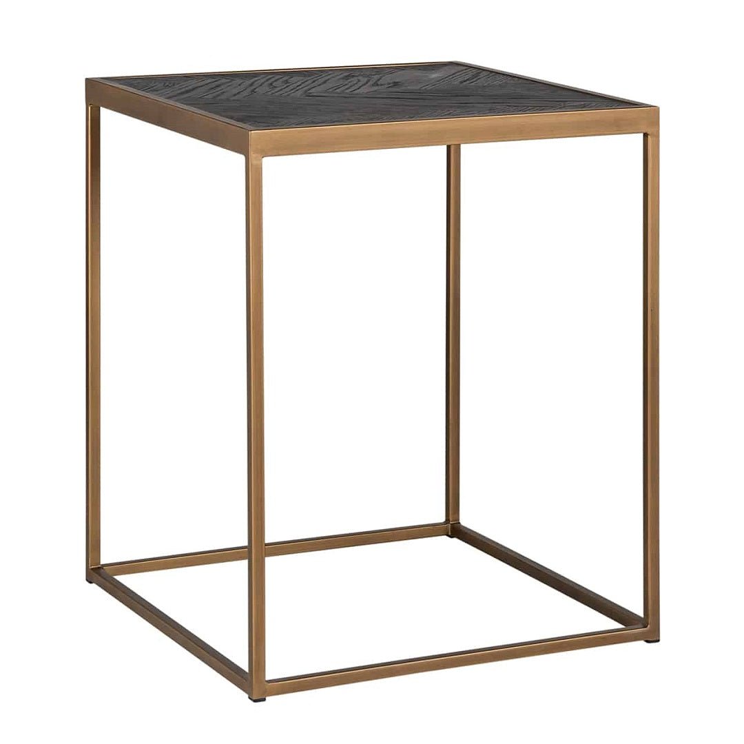 Richmond Beistelltisch Blackbone Brass 50x50cm