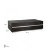 Richmond Couchtisch Blackbone silver 150x80cm