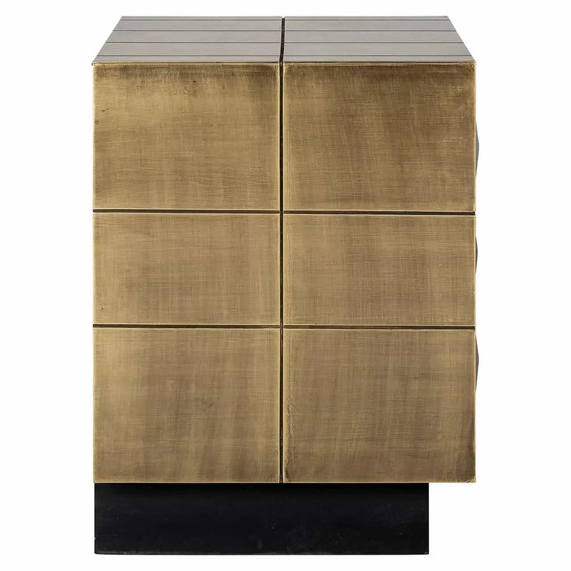 Richmond Nachtschränkchen Collada Brushed 3-Schubladen