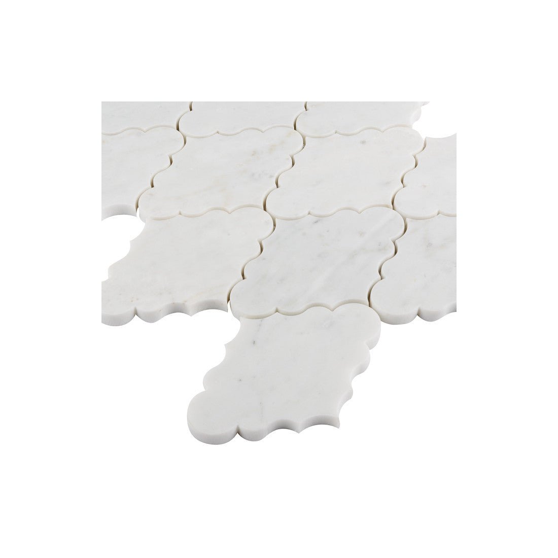 Mosaik Carrara White Crest